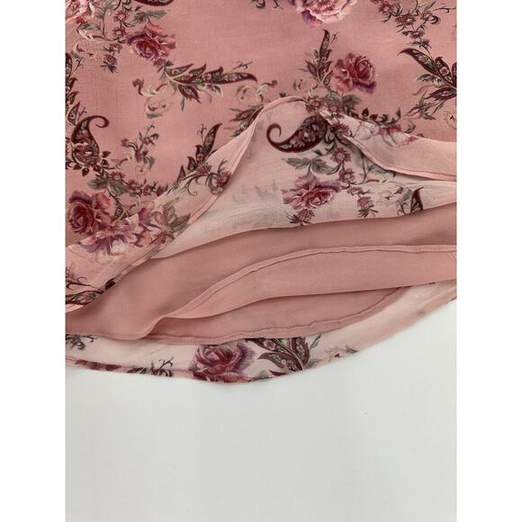 HAUTE HIPPIE Top Women’s Size Small No Regrets Cami Silk Pink Blouse Studded - Picture 6 of 9